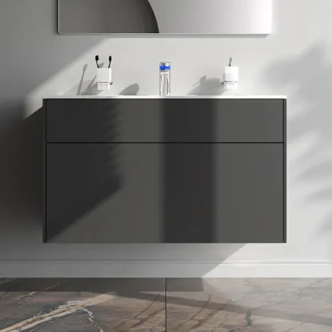 База под раковину подвесная AM.PM Inspire V2.0 M50AFHX1003WM, графит матовый