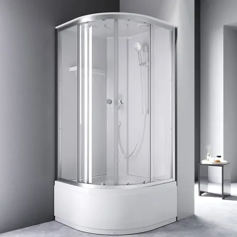 Душевая кабина 90x90 см, без гидромассажа AM.PM X-Joy W94C-401A-090MT, хром, прозрачное стекло